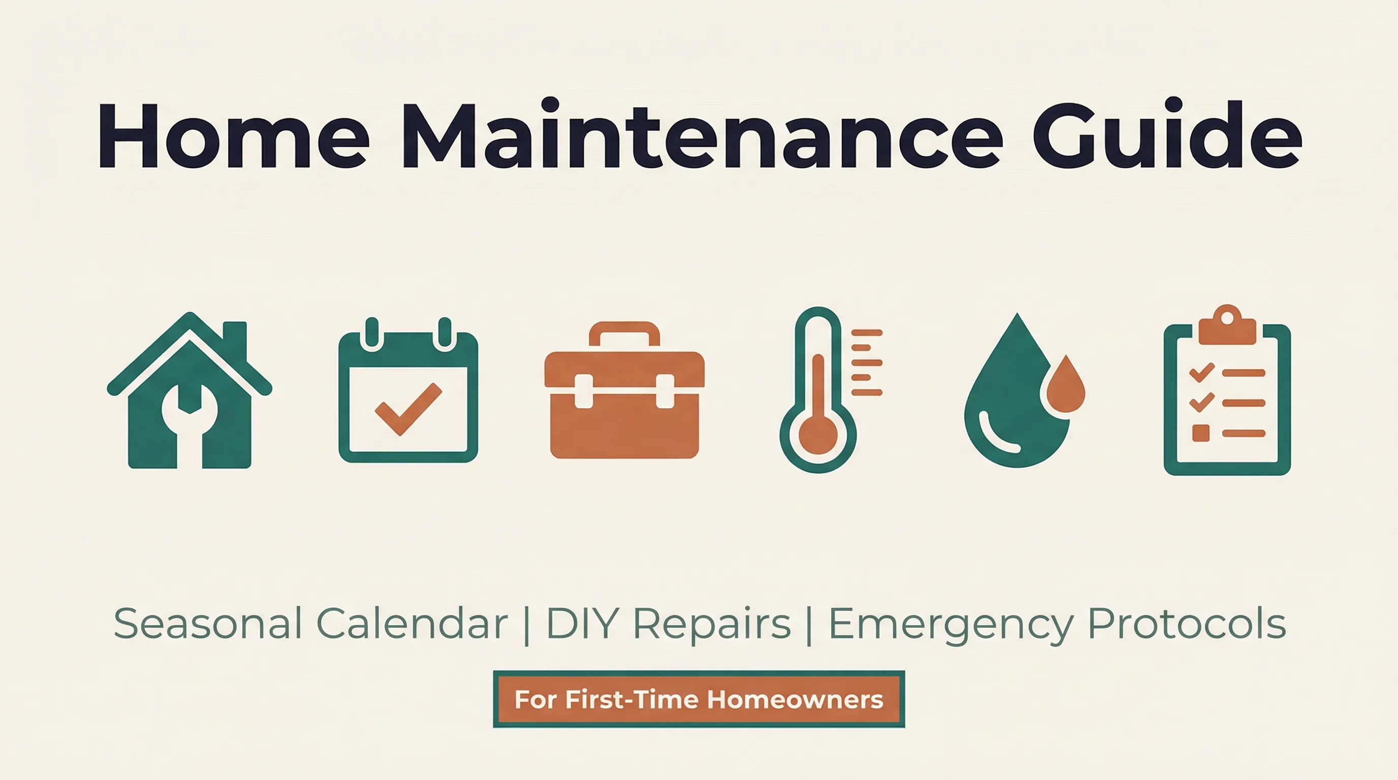 Home Maintenance Guide — The System That Turns Overwhelmed New Owners into Confident Homeowners